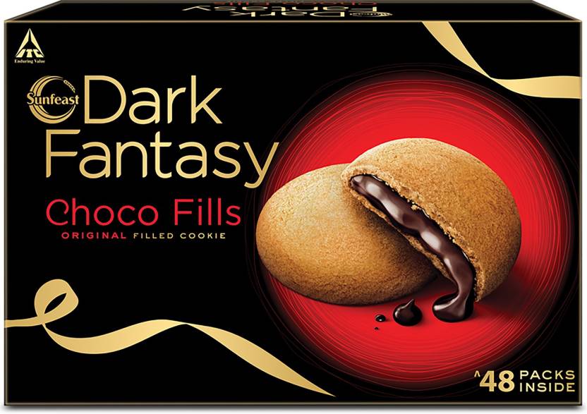 Sunfeast Dark Fantasy Choco Fills Cream Filled  (600 g, Pack of 2)